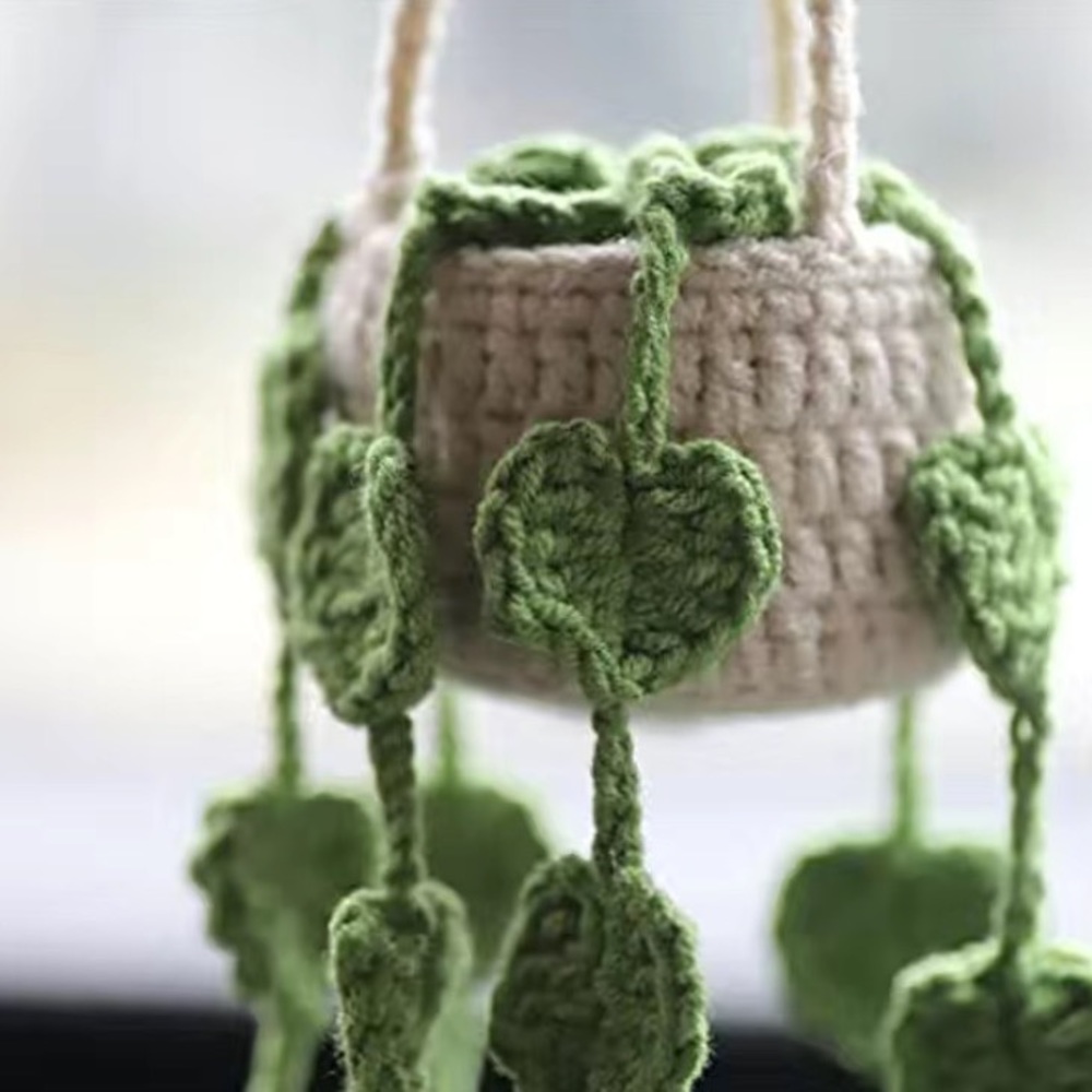Crochet plant lover nature fun gift for person not good with plants